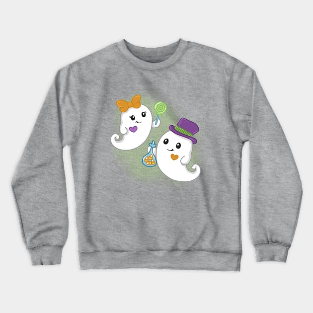 I Love Boo! Crewneck Sweatshirt by beckadoodles